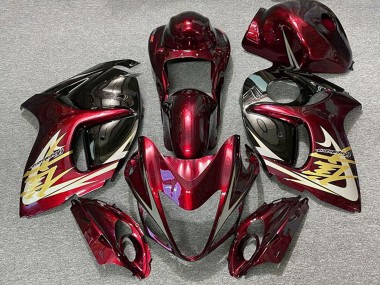 2008-2020 Deep Red Gold Suzuki GSXR 1300 Motorcycle Fairings Australia