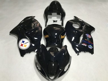 1996-2007 Glossy Black Team Logo Suzuki GSXR 1300 Motorcycle Fairings Australia