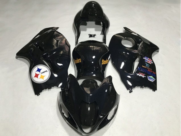 1996-2007 Glossy Black Team Logo Suzuki GSXR 1300 Motorcycle Fairings Australia