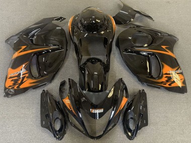 2008-2020 Glossy Black Orange Suzuki GSXR 1300 Motorcycle Fairings Australia