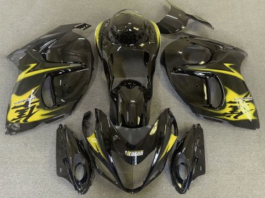 2008-2020 Glossy Black Yellow Suzuki GSXR 1300 Motorcycle Fairings Australia