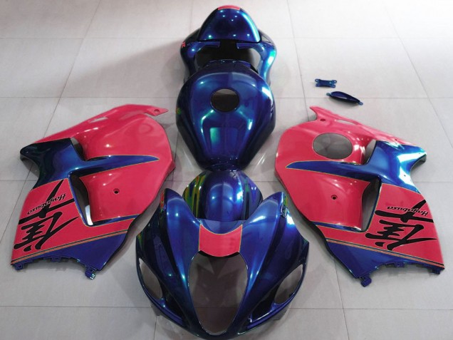 1996-2007 Glossy Blue and Red Suzuki GSXR 1300 Motorcycle Fairings Australia