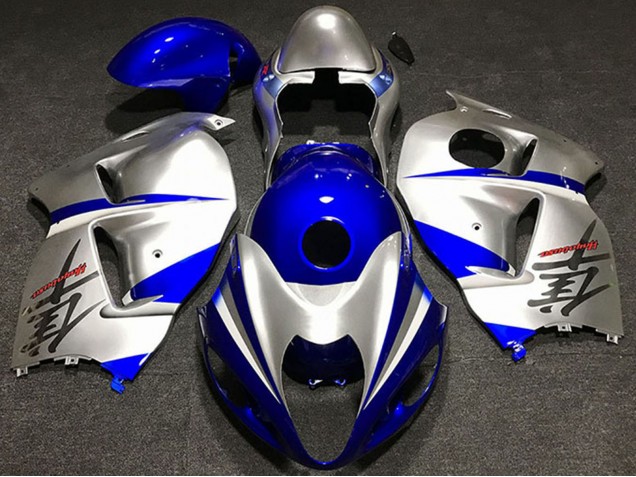 1996-2007 Silver Blue Suzuki GSXR 1300 Motorcycle Fairings Australia