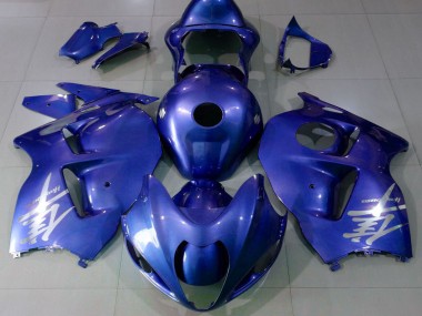 1996-2007 Glossy Blue Silver Logo Suzuki GSXR 1300 Motorcycle Fairings Australia
