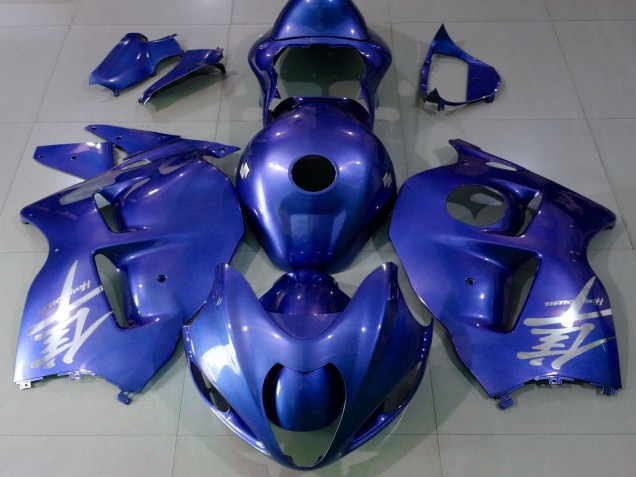 1996-2007 Glossy Blue Silver Logo Suzuki GSXR 1300 Motorcycle Fairings Australia