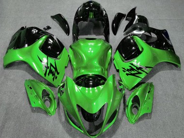 2008-2020 Glossy Green and Black Suzuki GSXR 1300 Motorcycle Fairings Australia