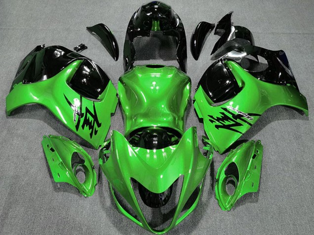 2008-2020 Glossy Green and Black Suzuki GSXR 1300 Motorcycle Fairings Australia