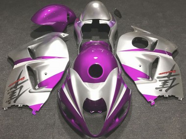 1996-2007 Glossy Pink and Silver Suzuki GSXR 1300 Motorcycle Fairings Australia