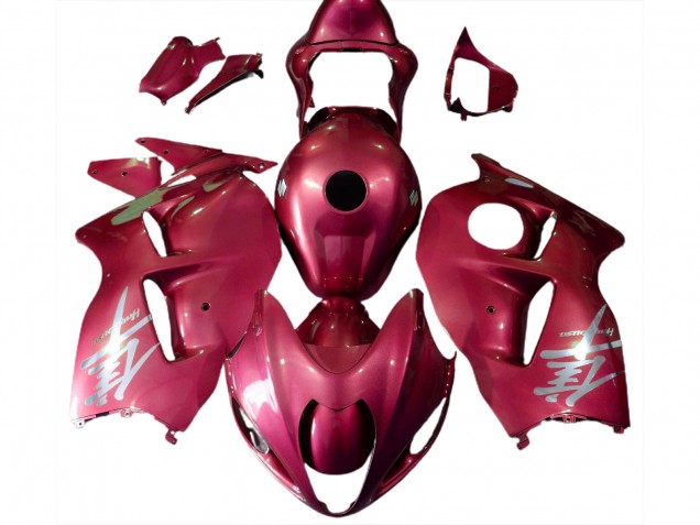 1996-2007 Glossy Red Silver Logo Suzuki GSXR 1300 Motorcycle Fairings Australia