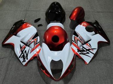 1996-2007 White Orange Suzuki GSXR 1300 Motorcycle Fairings Australia