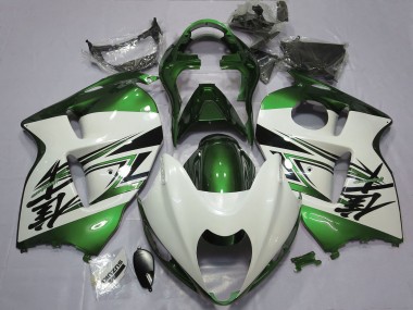 1996-2007 Glossy White Green Suzuki GSXR 1300 Motorcycle Fairings Australia