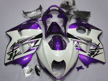 1996-2007 Glossy White Purple Suzuki GSXR 1300 Motorcycle Fairings Australia