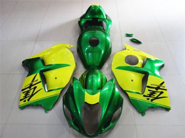 1996-2007 Green and Yellow Suzuki GSXR 1300 Motorcycle Fairings Australia