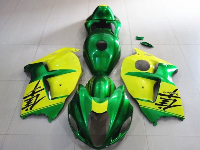 1996-2007 Green and Yellow Suzuki GSXR 1300 Motorcycle Fairings Australia