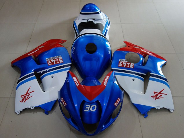 1996-2007 Blue White Red Suzuki GSXR 1300 Motorcycle Fairings Australia