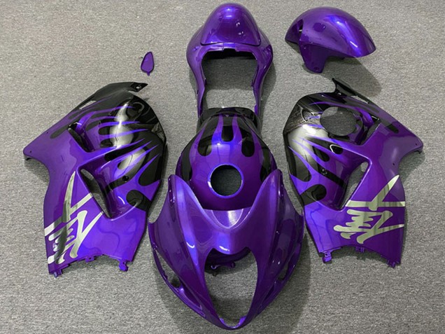 1996-2007 Purple and Black Suzuki GSXR 1300 Motorcycle Fairings Australia