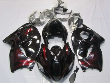 1996-2007 Red Glossy Black Suzuki GSXR 1300 Motorcycle Fairings Australia
