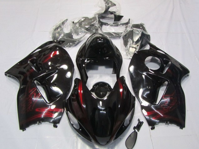1996-2007 Red Glossy Black Suzuki GSXR 1300 Motorcycle Fairings Australia