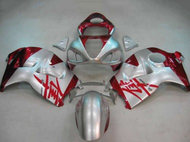 1996-2007 Silver Red Suzuki GSXR 1300 Motorcycle Fairings Australia