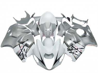 1996-2007 Silver White OEM Style Suzuki GSXR 1300 Motorcycle Fairings Australia