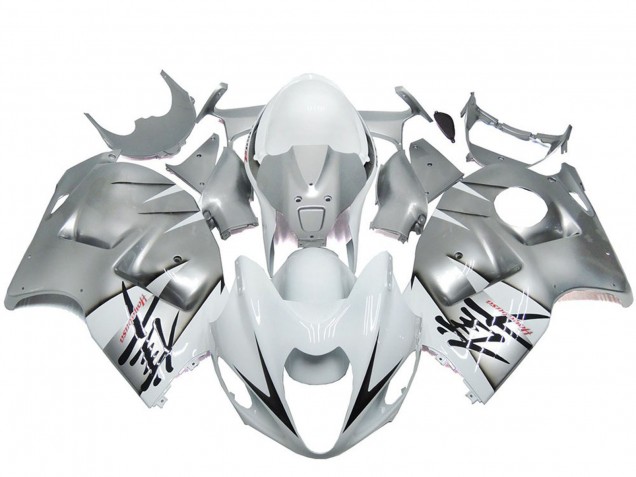 1996-2007 Silver White OEM Style Suzuki GSXR 1300 Motorcycle Fairings Australia