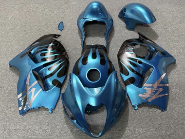 1996-2007 Sky Blue and Black Suzuki GSXR 1300 Motorcycle Fairings Australia