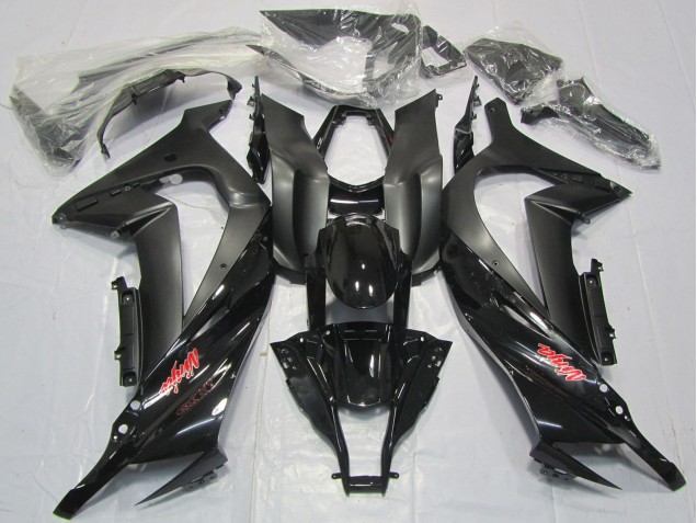 2011-2015 Glossy Black Matte Black Red Decal Kawasaki ZX10R Motorcycle Fairings Australia