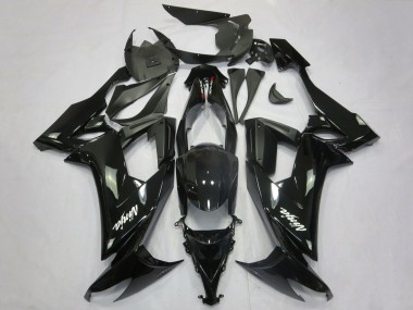 2008-2010 Glossy Black Matte Black White Decal Kawasaki ZX10R Motorcycle Fairings Australia