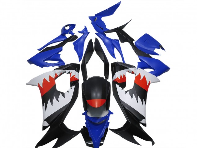 2008-2010 Blue Black White Red Shark Kawasaki ZX10R Motorcycle Fairings Australia