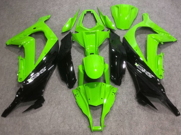 2016-2020 Green Glossy Black Kawasaki ZX10R Abs Motorcycle Fairings Australia
