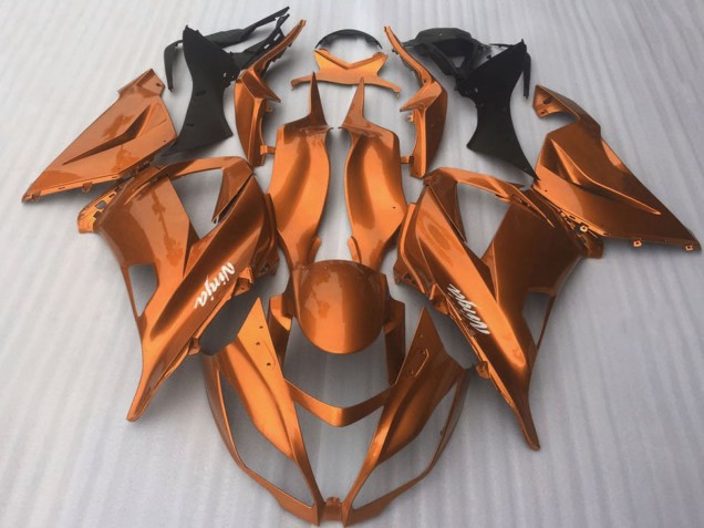 2016-2020 Dark Orange Kawasaki ZX10R Motorcycle Fairings Australia