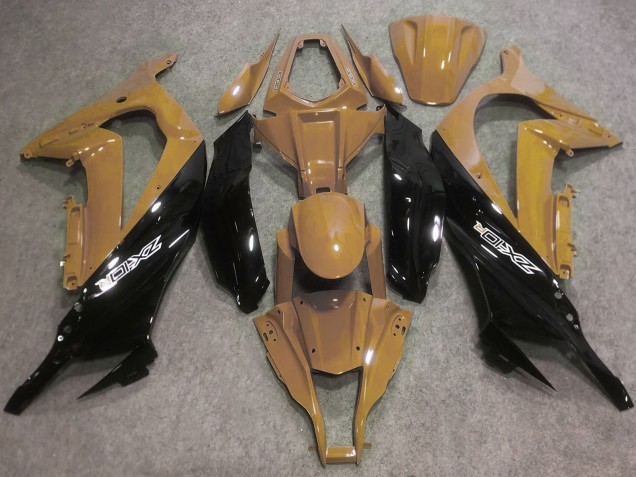 2016-2020 Desert Tan Glossy Black Kawasaki ZX10R Motorcycle Fairings Australia