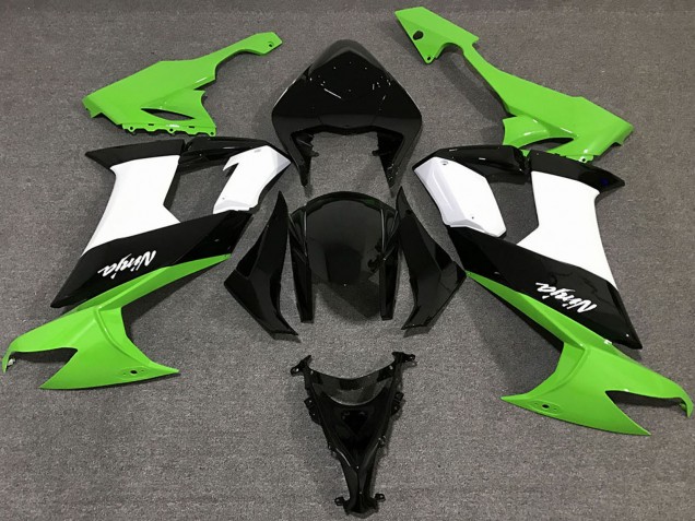 2008-2010 Green White Black Kawasaki ZX10R Motorcycle Fairings Australia