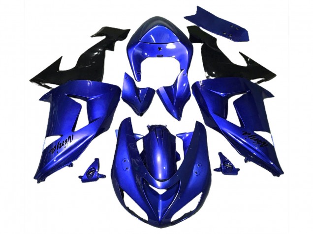 2006-2007 Blue Black Kawasaki ZX10R Motorcycle Fairings Australia