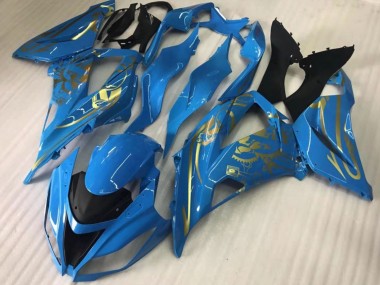 2016-2020 Blue Gold Kawasaki ZX10R Motorcycle Fairings Australia