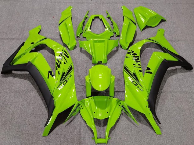 2011-2015 Green Matte Black Kawasaki ZX10R Motorcycle Fairings Australia