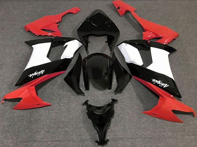 2008-2010 Glossy Red Black and White Kawasaki ZX10R Motorcycle Fairings Australia