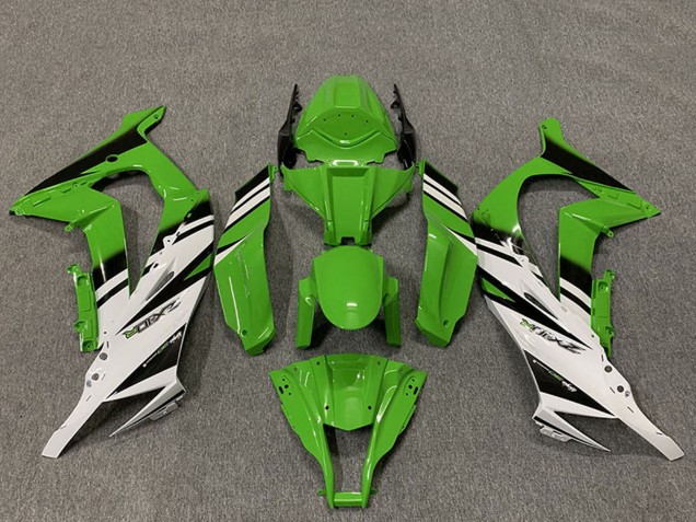 2011-2015 Green White Glossy Black OEM Style Kawasaki ZX10R Motorcycle Fairings Australia