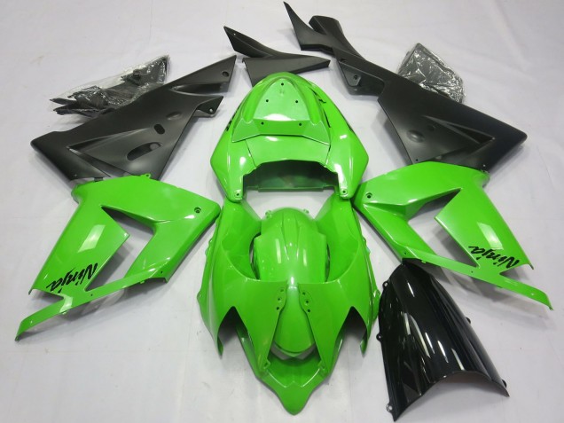 2004-2005 Total Green Kawasaki ZX10R Motorcycle Fairings Australia