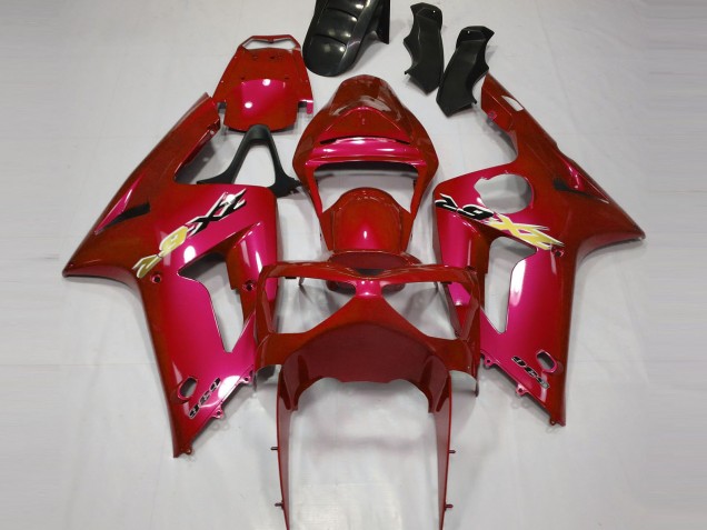 2003-2004 Red Kawasaki ZX6R Motorcycle Fairing Australia