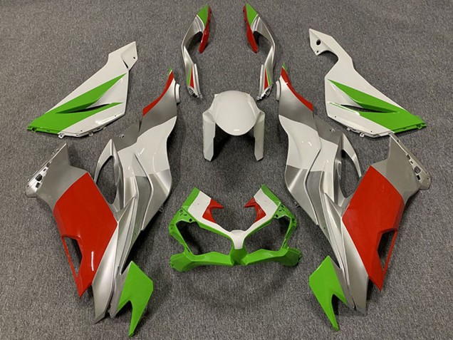2019-2022 White Silver Green Red Kawasaki ZX6R Motorcycle Fairings Australia