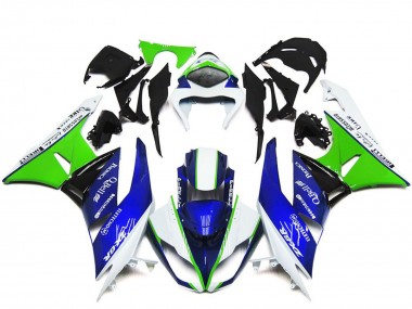 2009-2012 White Green Blue Black Kawasaki ZX6R Motorcycle Fairings Australia