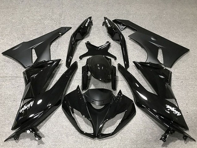 2009-2012 Glossy Black Matte Black Kawasaki ZX6R Motorcycle Fairing Australia