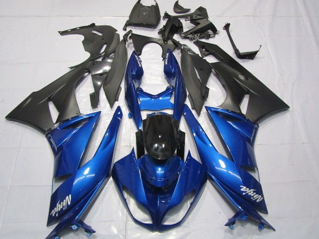 2009-2012 Blue Glossy Black Matte Black White Ninja Kawasaki ZX6R Motorcycle Fairings Australia