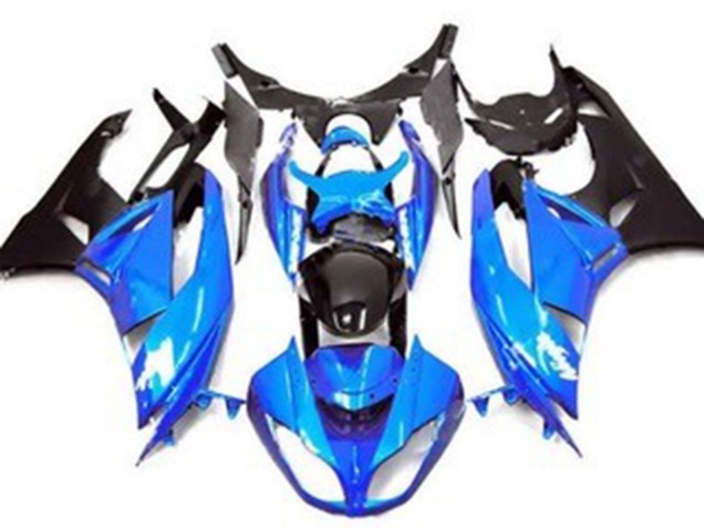 2009-2012 Blue Glossy Black Matte Black Kawasaki ZX6R Motorcycle Fairing Australia