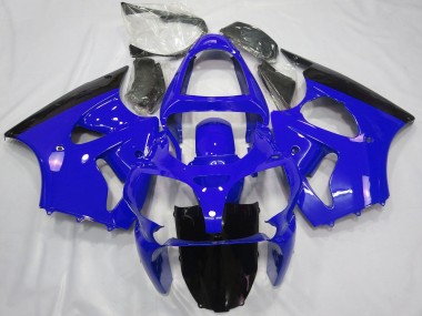 2000-2002 Blue Glossy Black Kawasaki ZX6R Motorcycle Fairings Australia