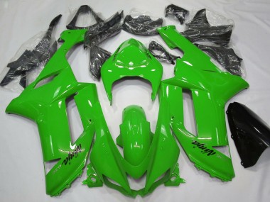 2007-2008 Glossy Green Kawasaki ZX6R Motorcycle Fairings Australia