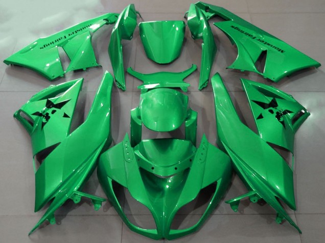 2009-2012 Green Kawasaki ZX6R Motorcycle Fairings Australia
