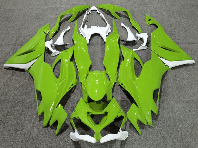 2019-2022 White Green Kawasaki ZX6R Motorcycle Fairings Australia