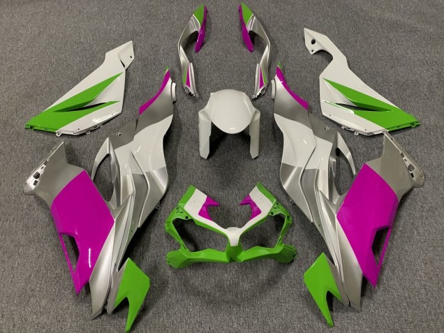 2019-2022 White Silver Green Pink Kawasaki ZX6R Motorcycle Fairings Australia